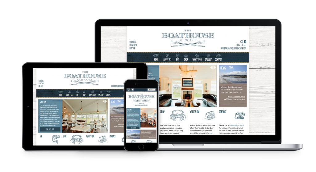 boathouse website design by bdsdigital